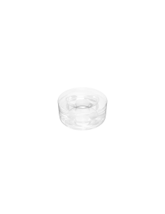 Double-Sided Sapphire Jewel with Olive Hole – Precision Bearing Component