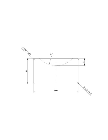 Sapphire Cup Bearing, Fine Polished