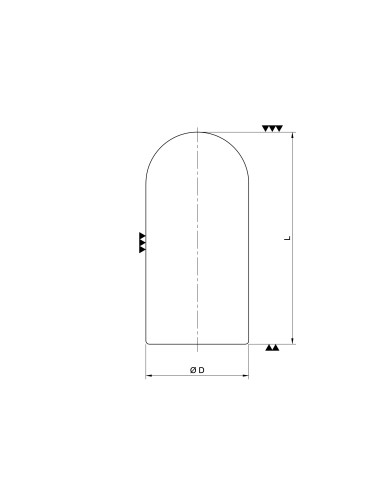 Tiges en saphir ou rubis à extrémité bombée – Applications isolantes et médicales