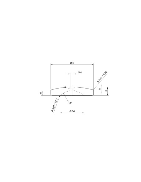 Watch Jewel with Olive Hole – Precision Balance Bearing Component