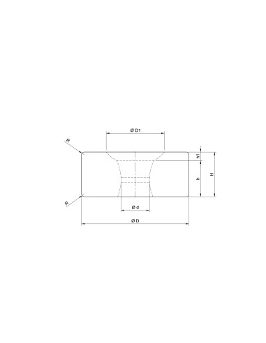 Saphirlagerstein mit olivierter Bohrung – Hochpräzise Lagerkomponente