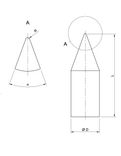 Pointe de lecture en saphir pour gramophone – Unilatérale et précise 2