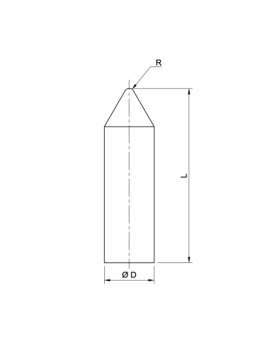 Punta de zafiro – Para instrumentos de registro
