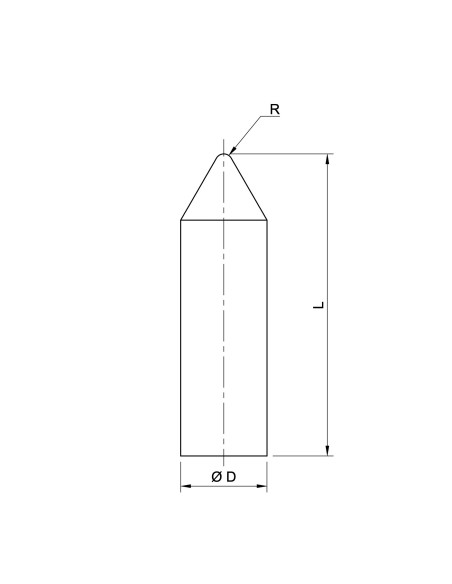 Pointe en saphir – Pour instruments d’enregistrement